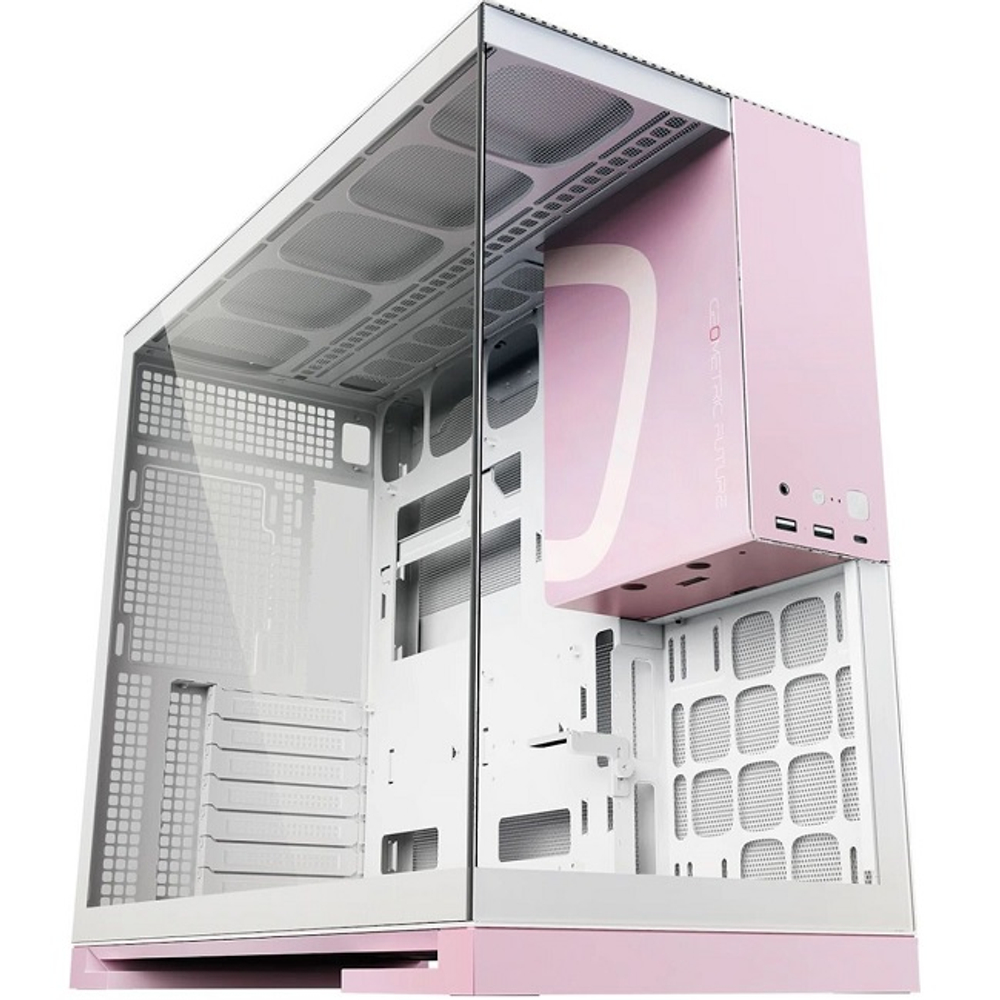 Корпус Midi-Tower Geometric Future Model 5, E-ATX, белый/розовый (1AM5WKPK00100)