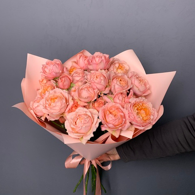 Букет "Джерси" кустовая пионовидная роза