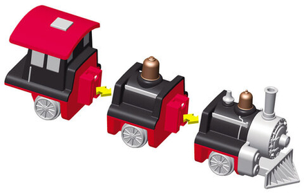 Магнитный конструктор ТРАНСПОРТ "Смешай и собери". Серия ПОЕЗДА   Стартовый набор