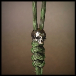 Темлячная бусина "Черепок" для ножей , латунь