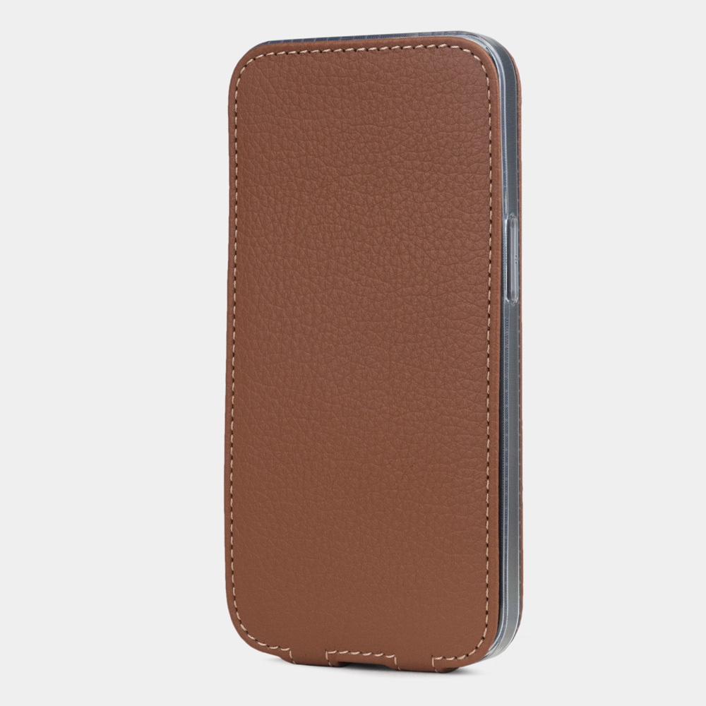 Чехол для iPhone 17 из кожи теленка, цвета карамель