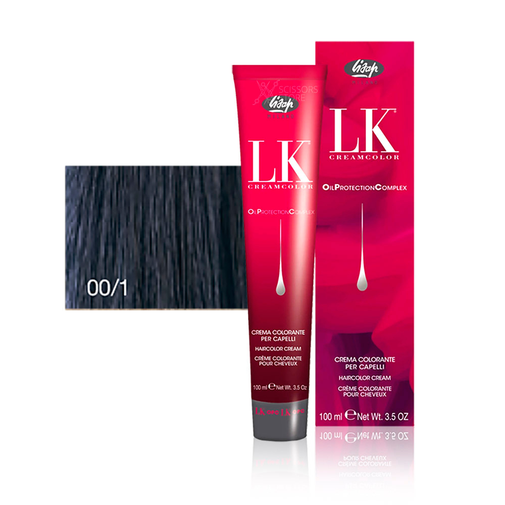 Перманентный краситель для волос Lisap LK Cream Color Oil Protection Complex (Lisap LK OPC)