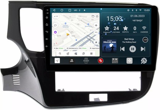 Магнитола Mitsubishi Outlander 3 2019-2022 (полная поддержка 360 обзора) - Redpower 256 Android 10, ТОП процессор, 6Гб+128Гб, CarPlay, 4G SIM-слот