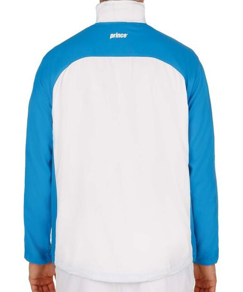 Кофта для мальчика теннисная Prince JR Warmup Jacket - white/blue