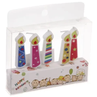 Свечи для торта «Свеча» (набор 5 шт) 8 см