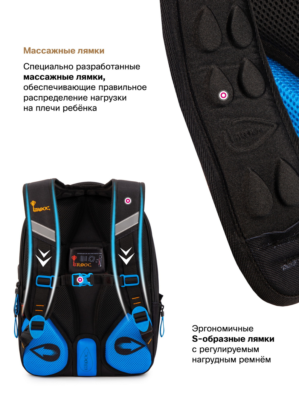 Рюкзак GROOC 14-066 + пенал + мешок + сумка-пенал