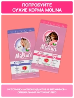 Функциональное крем-лакомство MOLINA с морским гребешком для кошек для Здоровья глаз 4х12г