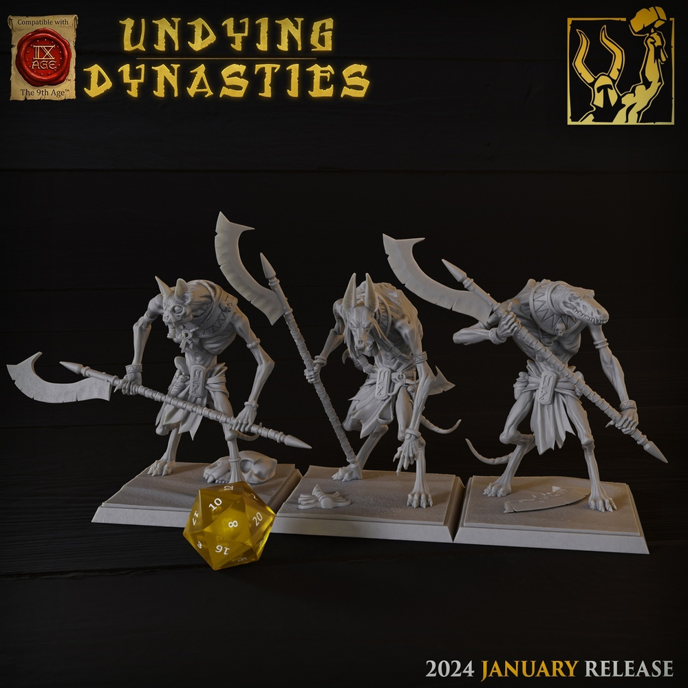 Tomb Kings Ushabti Pack Halberds