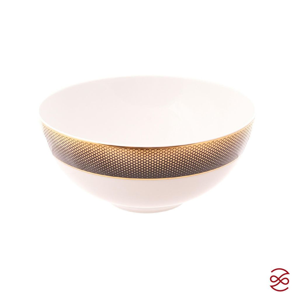 Салатник Falkenporzellan Deluxe Shape - Rio Black Gold 21 см