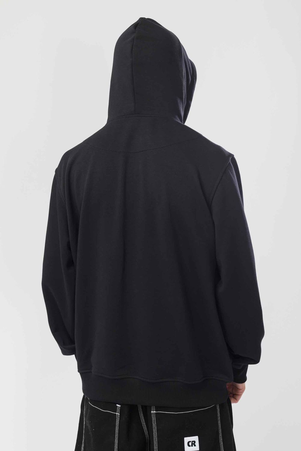 Худи Codered Base Hoodie Wide Summer Лого ТМ Антрацит/Белый принт КОДРЭД