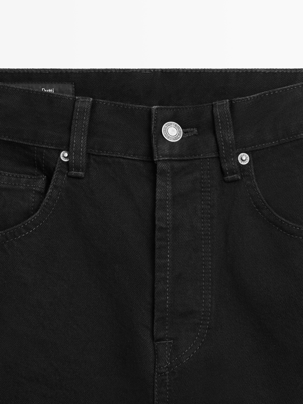 Massimo Dutti Джинсы свободного кроя со средней посадкой, шоколадный