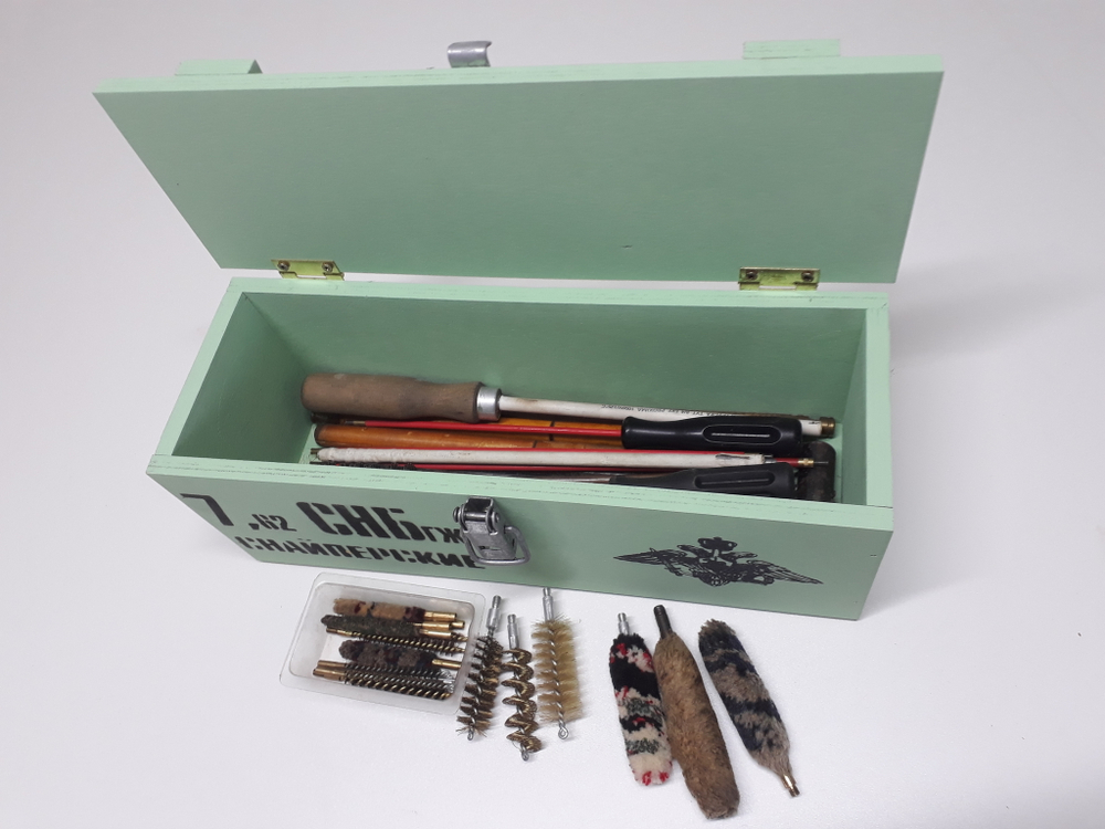 Короб винный деревянный серия "МИЛИТАРИ" №1, на 1 бутылку, цвет зеленый