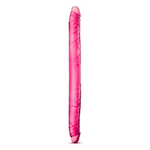 Розовый двусторонний фаллоимитатор B Yours 16 Double Dildo - 40,6 см. (Цвет: розовый)
