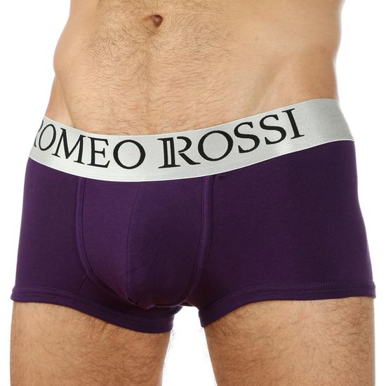 Мужские трусы боксеры баклажановые Romeo Rossi Steel Aubergine RR00016