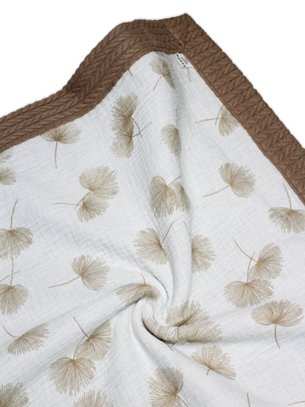 Утеплённый двусторонний плед-одеяло RinaAmari Тауп Грей, 105*120