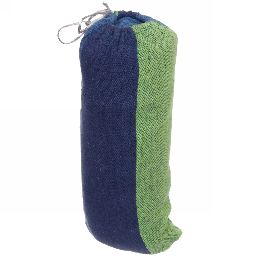 Гамак 200*80см «Комфорт» подвесной, х\б, в сумке, синий