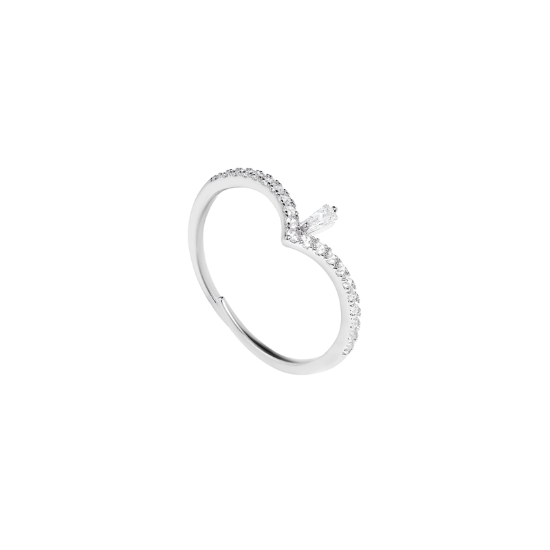 Кольцо Серебряная Тиара