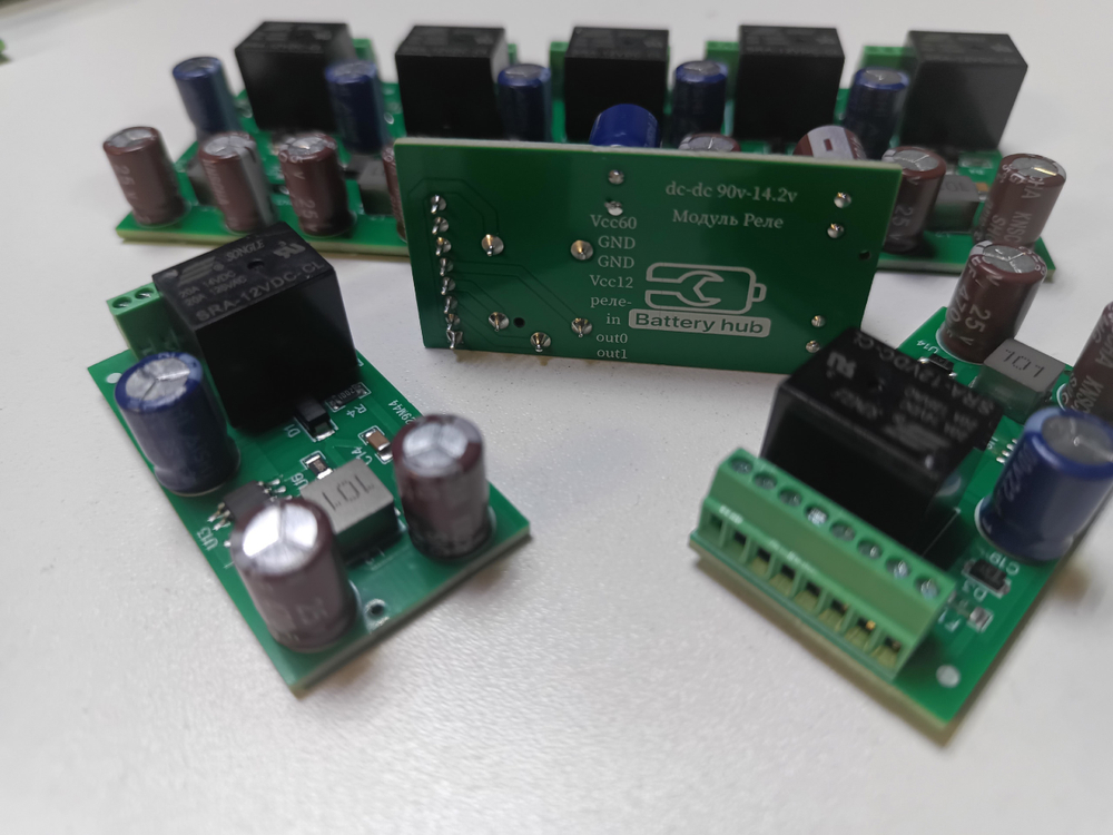 Реле 12v с готовым dc-dc 90v - 12 v