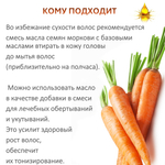 Масло моркови семян, не рафинированное