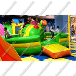 Коммерческий надувной батут "Динозавр-качеля" 5*5*2.5 м