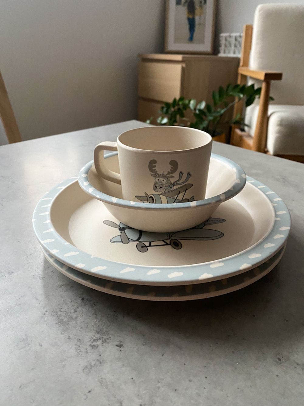 Набор бамбуковой посуды Bloomingville из 4 предметов