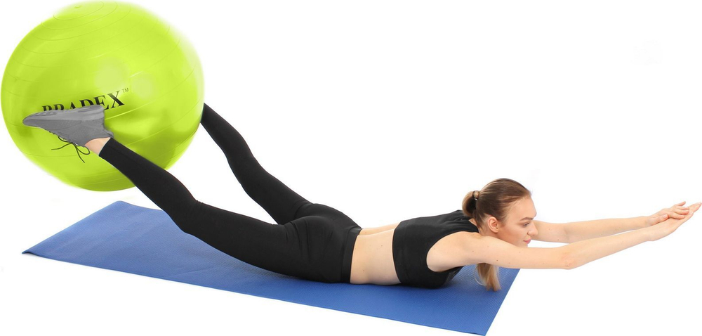 Мяч для фитнеса «ФИТБОЛ-75» Bradex SF 0721 с насосом, салатовый