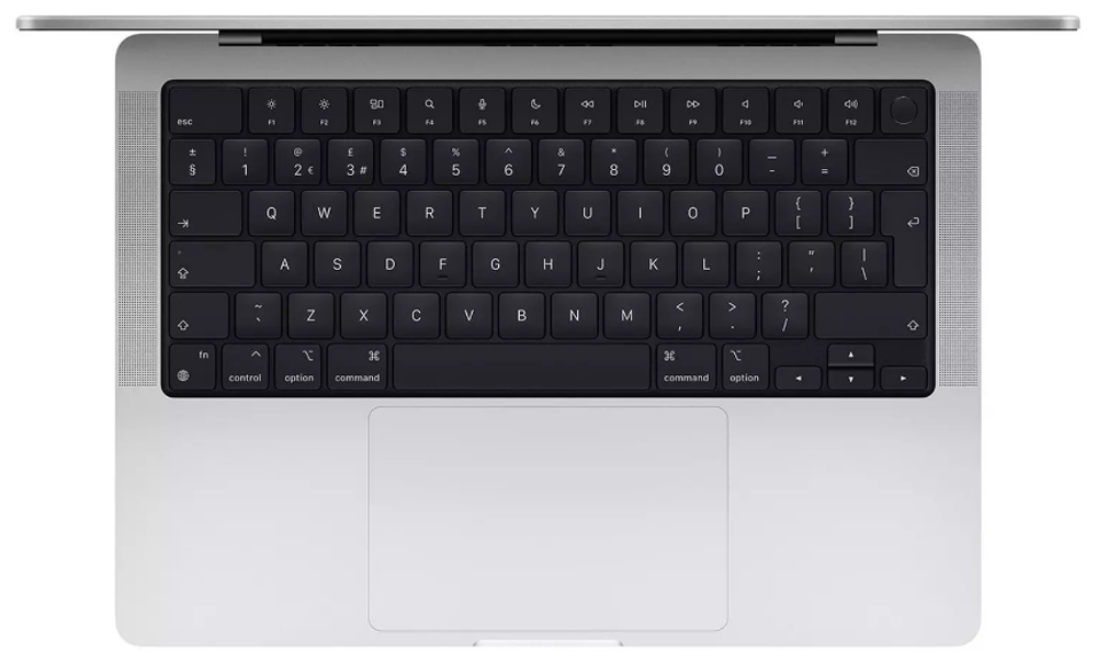Ноутбук Apple MacBook Pro A2442 M1 Pro 8 core 16Gb SSD512Gb/14 core GPU 14.2" (3024x1964)/ДА Mac OS silver WiFi BT Cam MKGR3LL/A