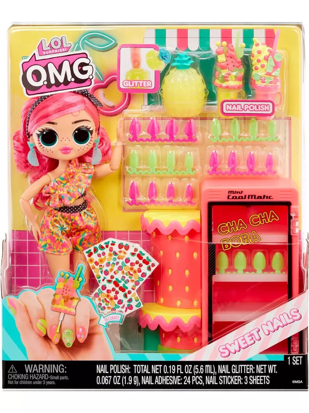 Кукла Лол Омг Omg Pinky Pops Sweet Nails большая оригинал