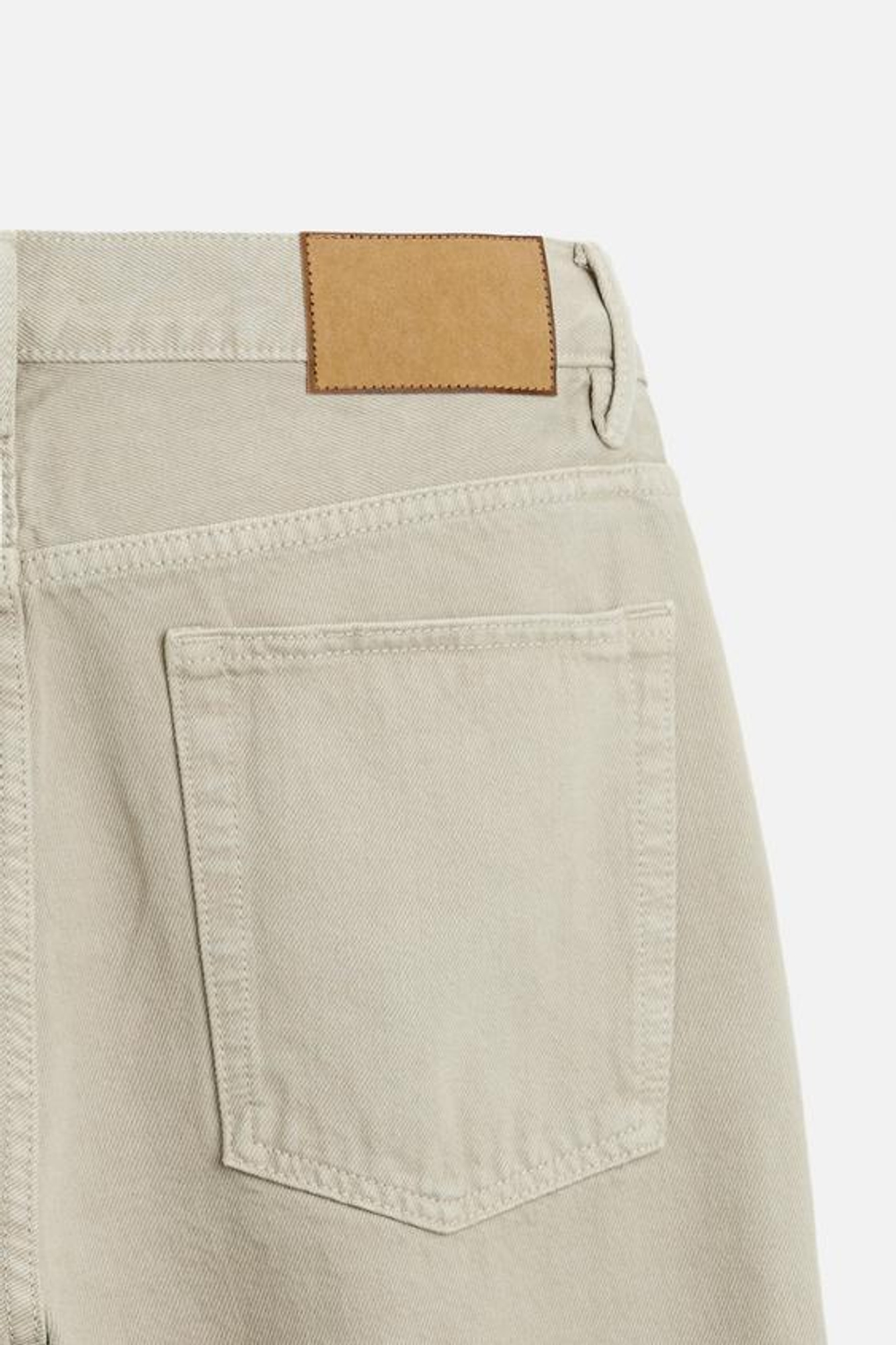 ZARA ДЖИНСЫ STRAIGHT-LEG, БЕЖЕВЫЙ