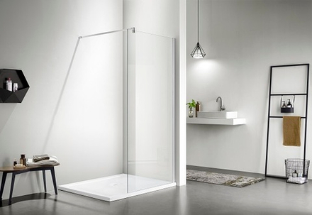 Душевая перегородка Walk in с держателем 200х140, хром