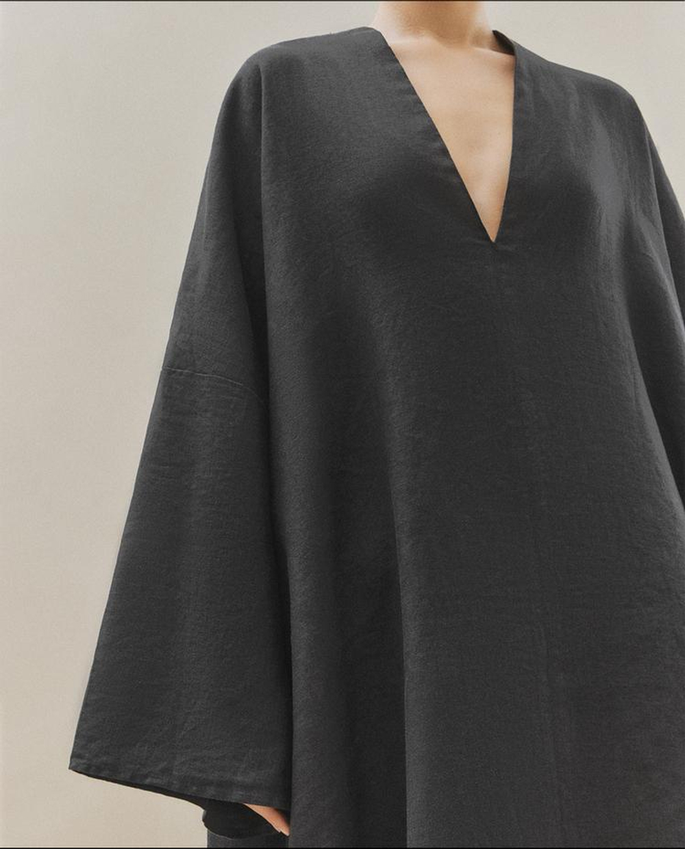 ZARA HOME ПЛЯЖНЫЙ КАФТАН, СЕРЫЙ