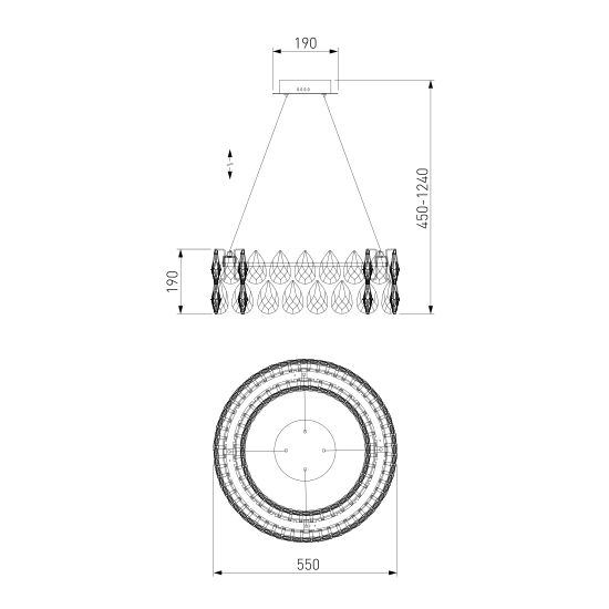 90371/1/ подвесной светильник/ Strotskis