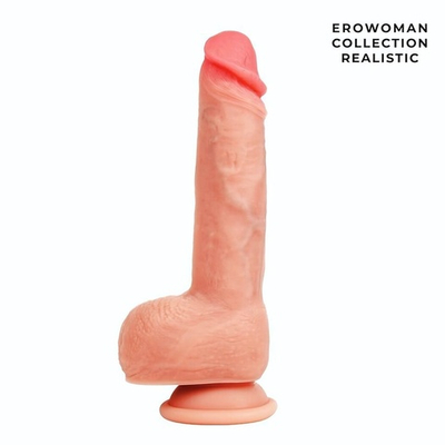 Телесный фаллоимитатор на присоске Дерзкий (Цвет: телесный)