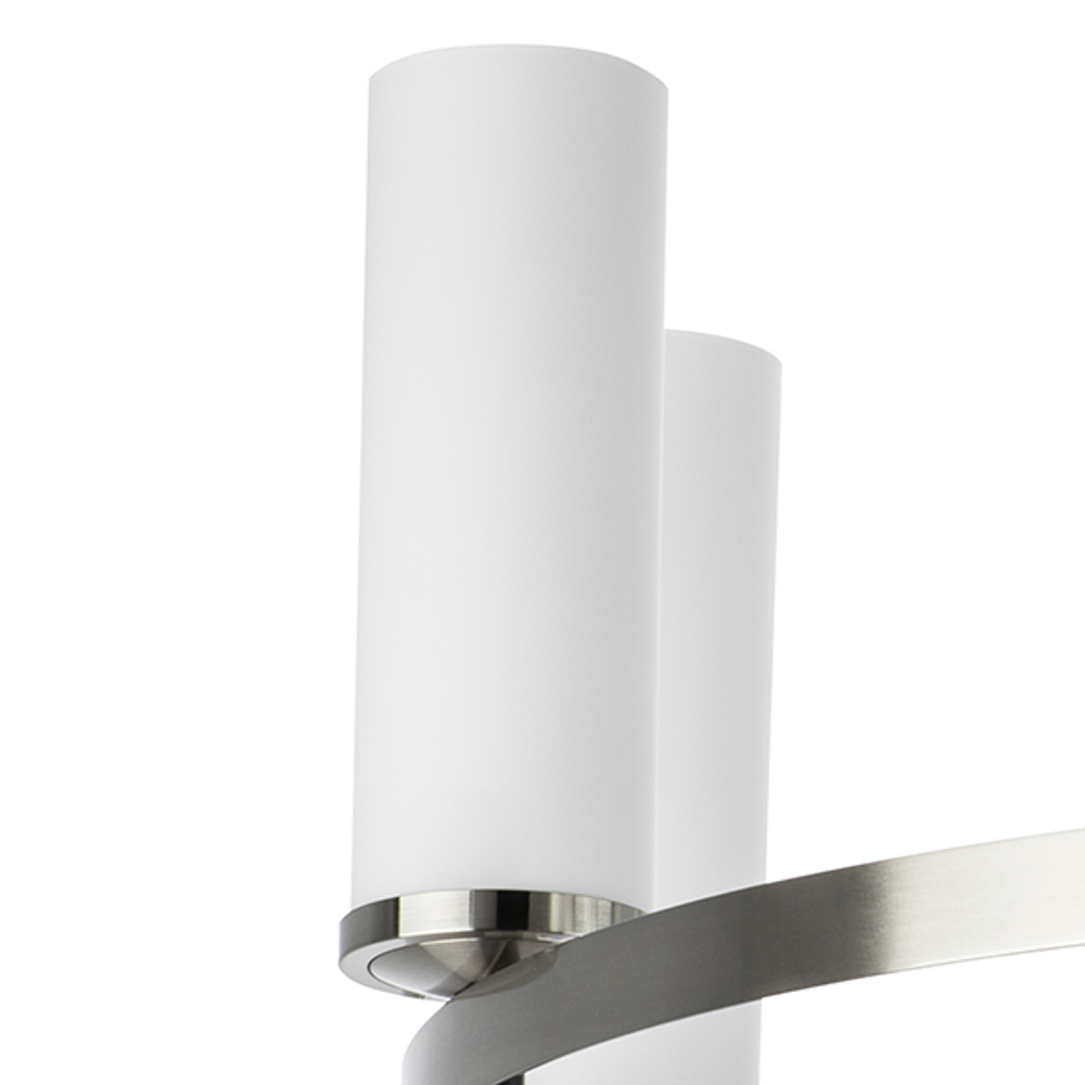 723085 Люстра FLUME 8х40W E14 ЧЕРНЫЙ МАТОВЫЙ/НИКЕЛЬ