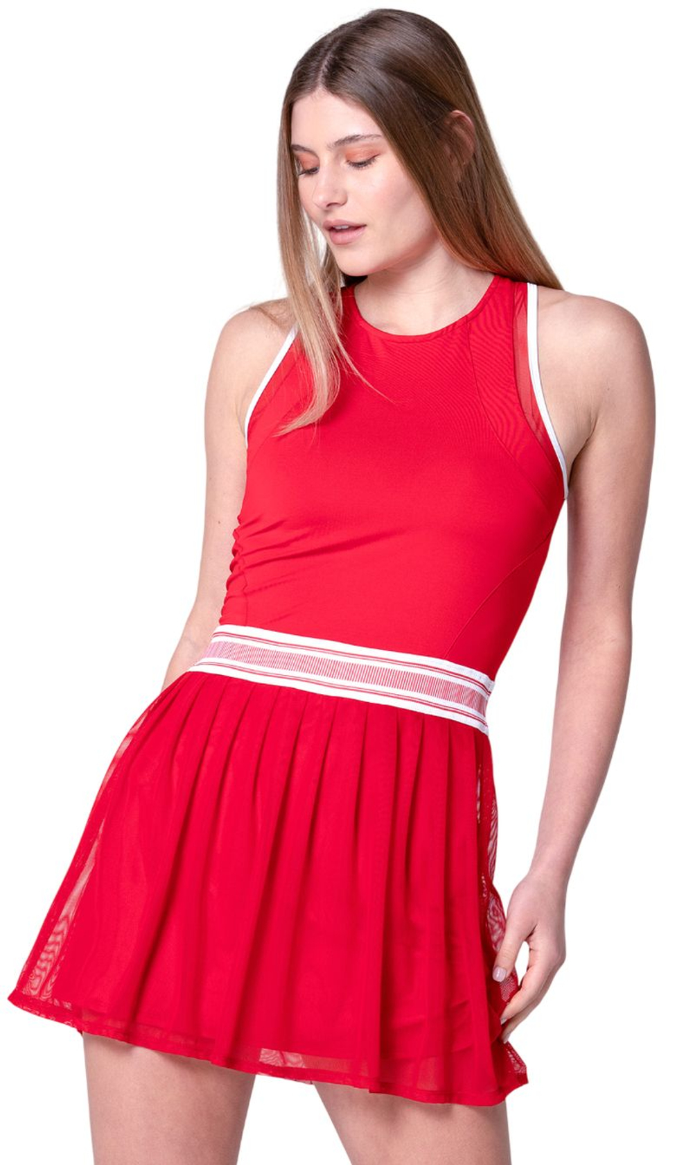 Теннисное платье Lucky in Love Level Up - team red
