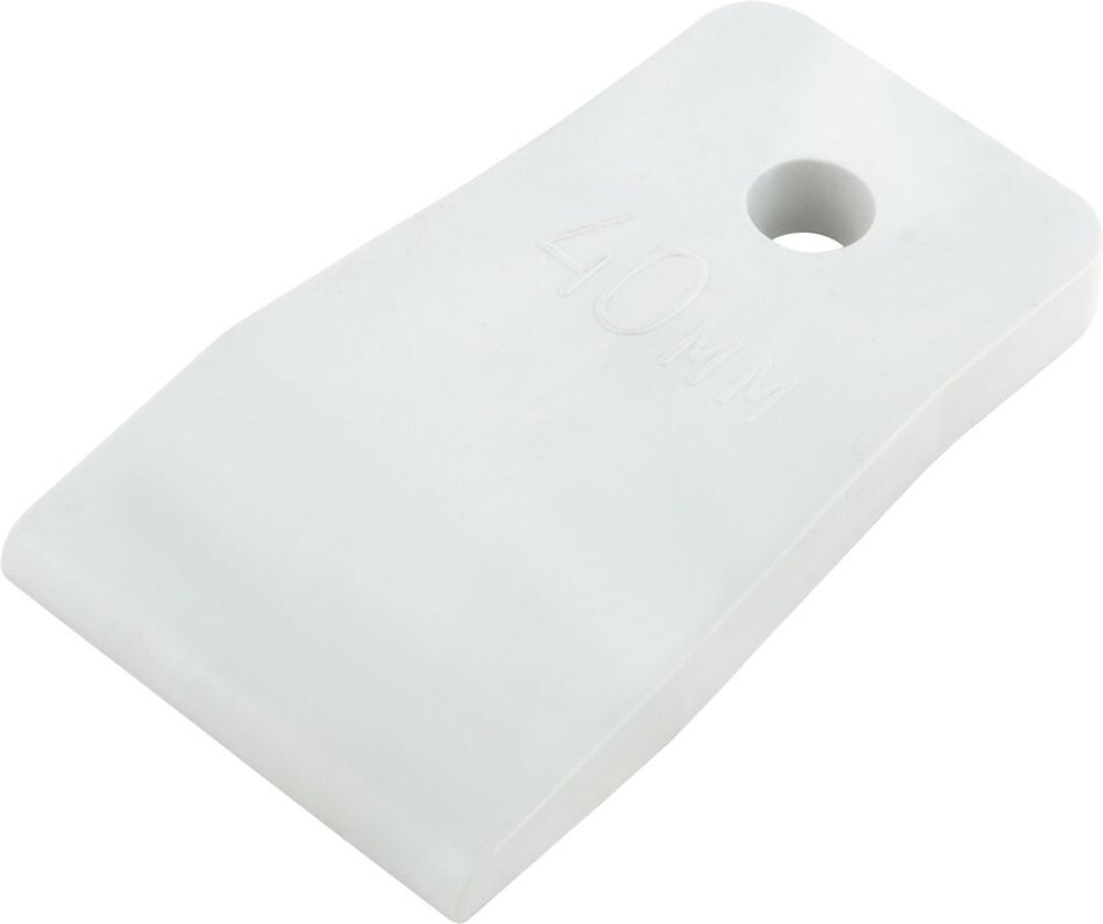 06883 КУРС Шпатель резиновый белый 40мм