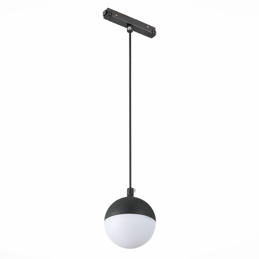 ST358.433.07 Магнитный трековый светильник подвесной Черный LED 1*7W 3000K 520Lm Ra&gt;80 120° IP20 D90 SKYLINE 48