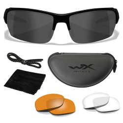 Очки тактические-защитные WILEY-X VALOR (FRAME MATTE BLACK, LENS CLEAR + GREY + RUST)