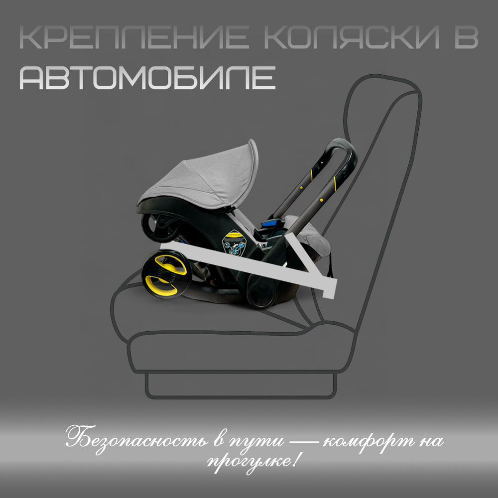 Коляска детская прогулочная BubaGo Mirco арт.BG 153-2 цвет Серый