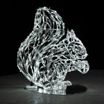 светодиодная фигура белки, холодный белый свет