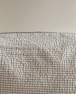 ZARA HOME ДЕТСКИЙ НЕСЕССЕР В КЛЕТКУ, СЕРЫЙ