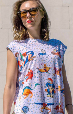 Платье "Латтрелла", по мотивам иллюстраций в средневековой Псалтири Латтрелла