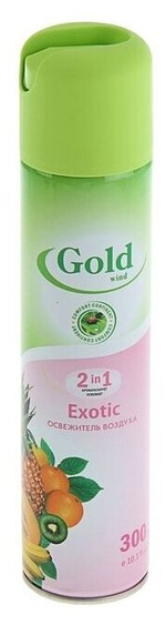 ОСВЕЖИТЕЛЬ ВОЗДУХА GOLD WIND EXOTIC 300МЛ