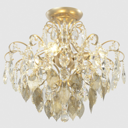 Потолочная люстра Crystal Lux ESMIRALDA PL4 GOLD