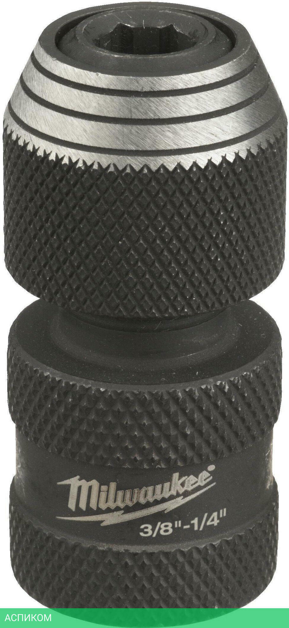 Переходник Milwaukee Shockwave с 3/8" квадратный на 1/4" HEX (4932493426)