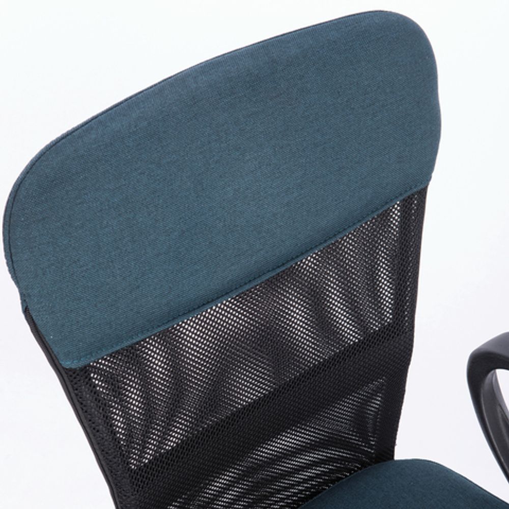 Кресло КОМПАКТНОЕ BRABIX "Jet MG-315", с подлокотниками, серо-синее, 531842