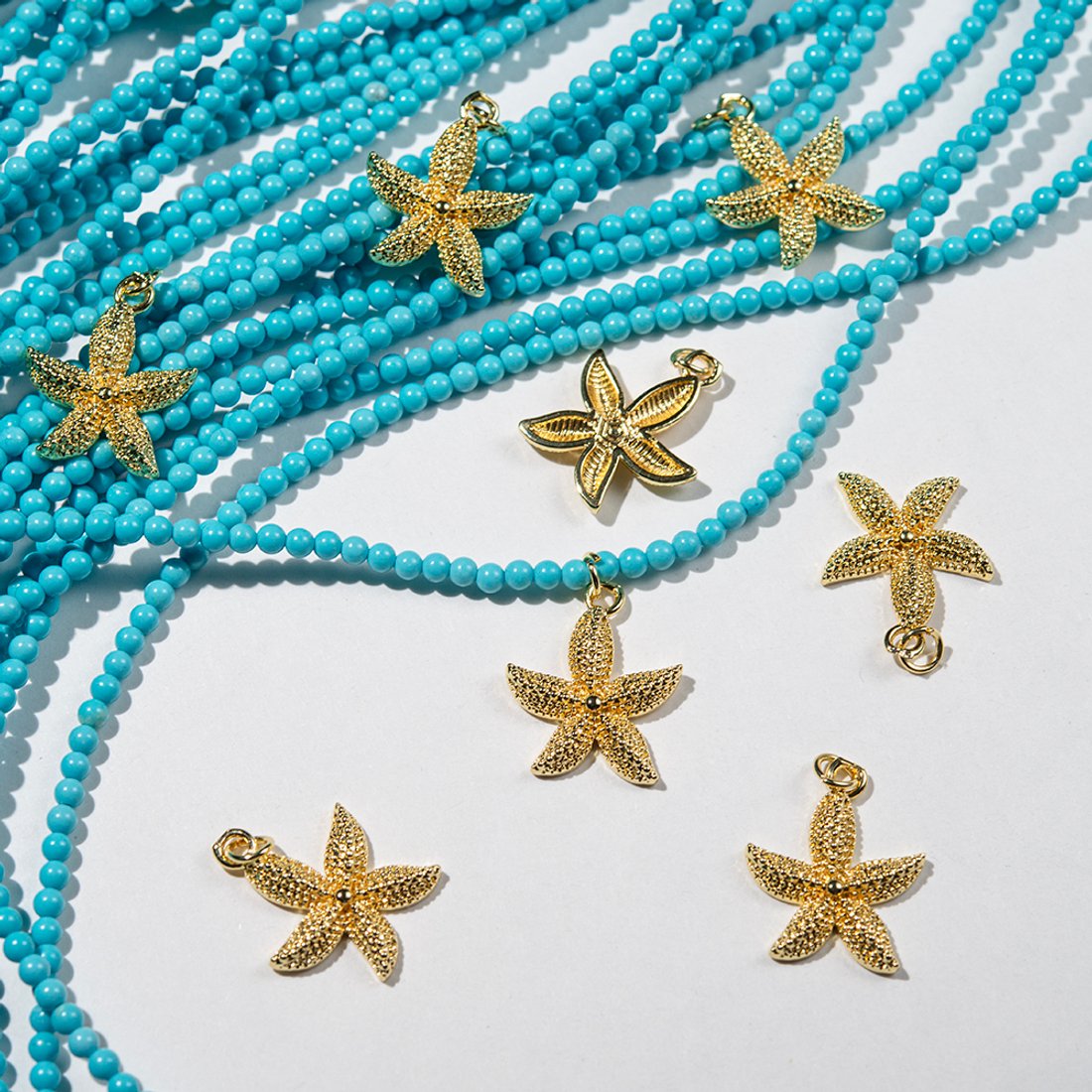 Подвеска "Морская звезда", 22*18,5мм, позолота