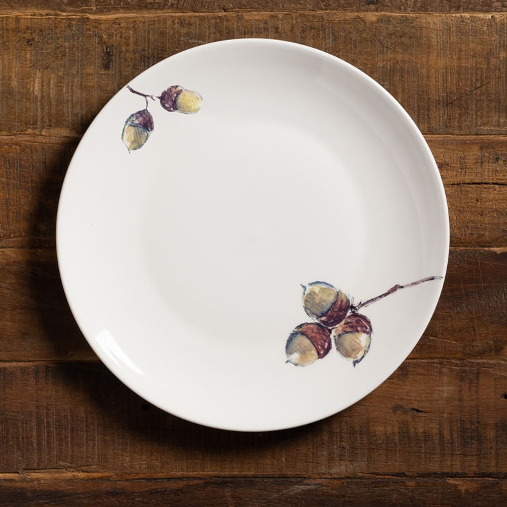 Набор из 4-х тарелок Каштаны 28 см 33805