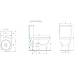 Унитаз-компакт "Престиж" белый омыв ДУШ (унив, нижн, сид дюро м/лифт, арм.3/6) (Kirovit)