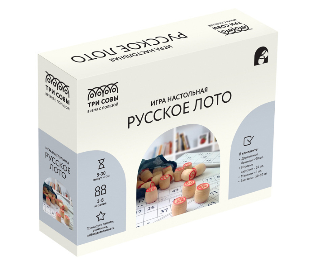 ИГРА настольная РУССКОЕ ЛОТО 3+ (НИ_46628)